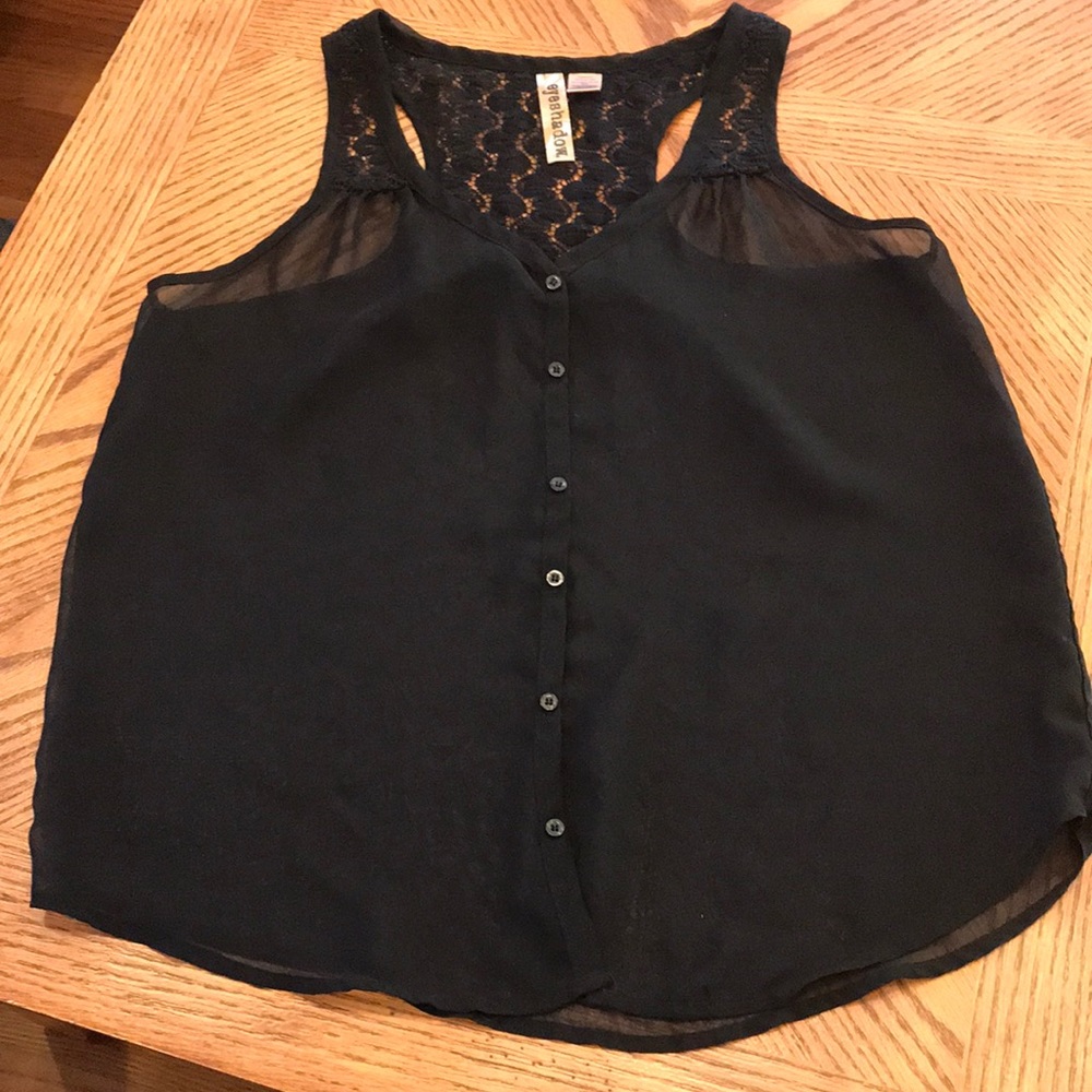 Black sheer dress tank size medium